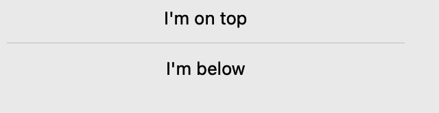 Divider on macOS