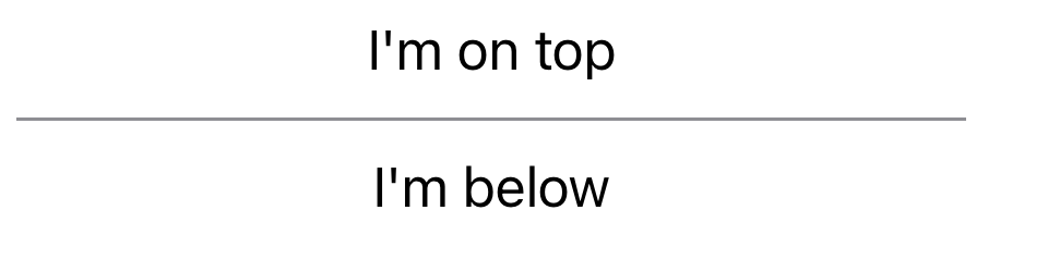 Divider on iOS