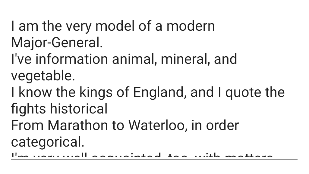 MultilineTextInput on Android
