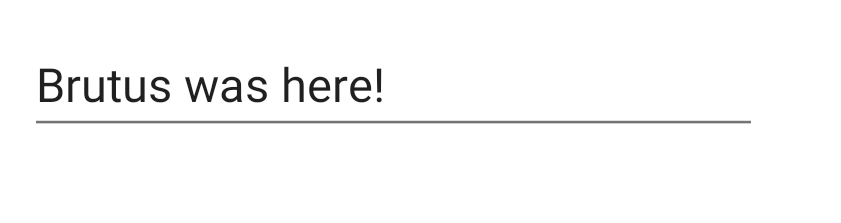 TextInput on Android