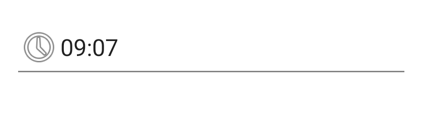 TimeInput on Android